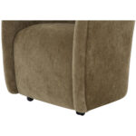 Drava Rolling Dining Chair Green - Image 5