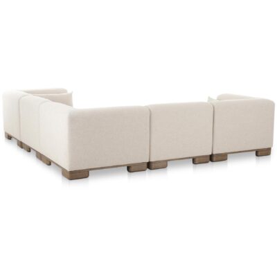 Alternative view of June Classic L-Shaped Modular Sectional Oatmeal