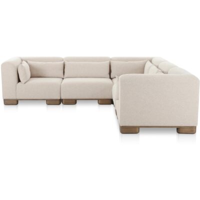 June Classic L-Shaped Modular Sectional Oatmeal