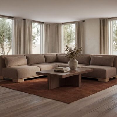 Alternative view of June Corner Modular Sectional Dark Brown