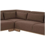 June Corner Modular Sectional Dark Brown - Image 5