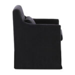Lydia Slipcover Dining Chair Black - Image 3