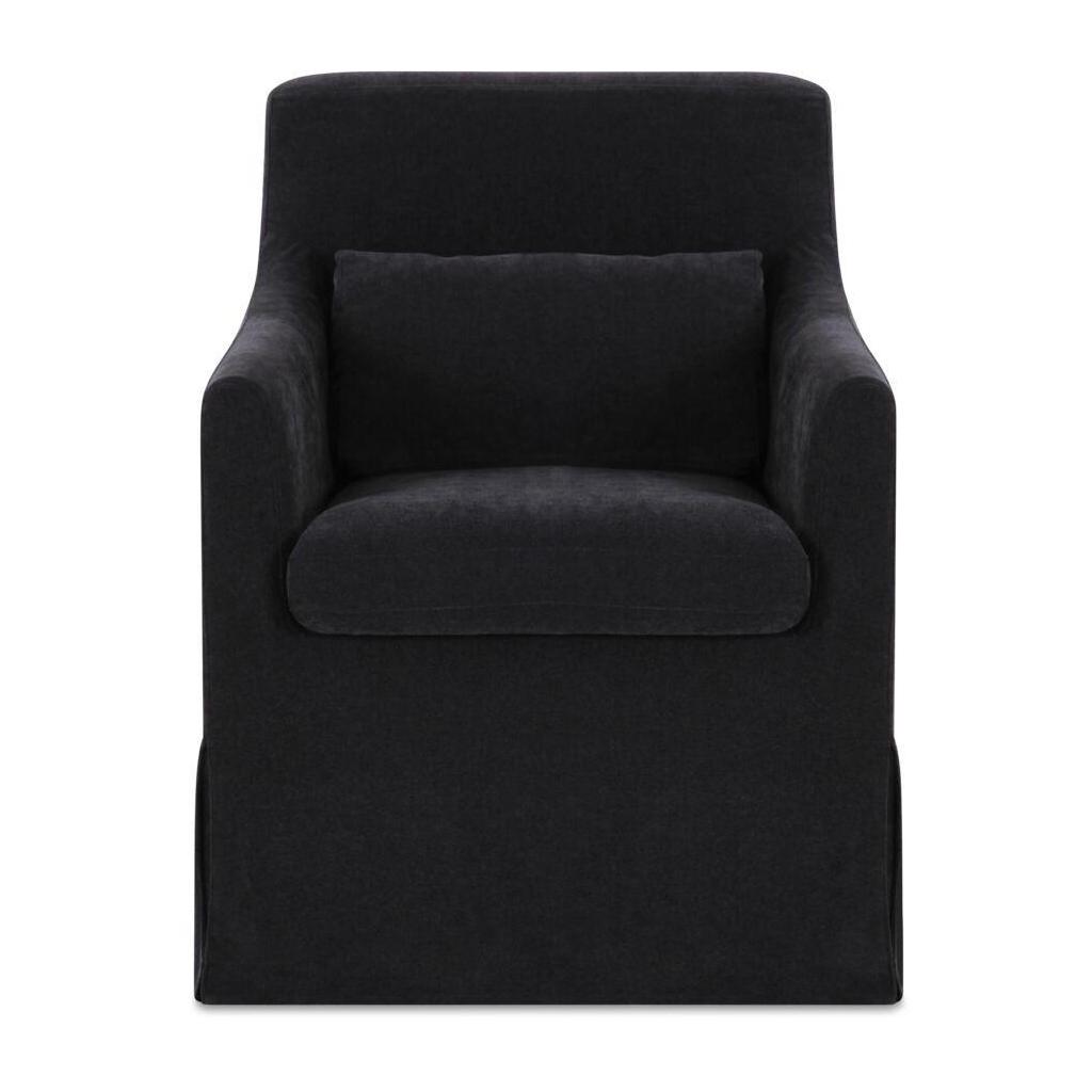 Lydia Slipcover Dining Chair Black