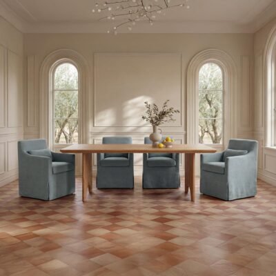 Alternative view of Lydia Slipcover Dining Chair Blue