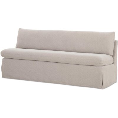 Fable Slipcover Dining Bench Beige