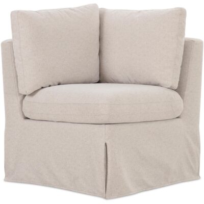 Fable Slipcover Dining Corner Chair Beige