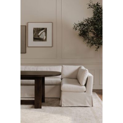 Alternative view of Fable Slipcover Dining Banquette L-Shape Beige 100.5 in. OA-1068-34