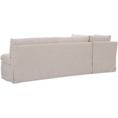 Alternative view of Fable Slipcover Dining Banquette L-Shape Beige  100.5In