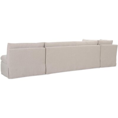 Alternative view of Fable Slipcover Dining Banquette L-Shape Beige 139.5In