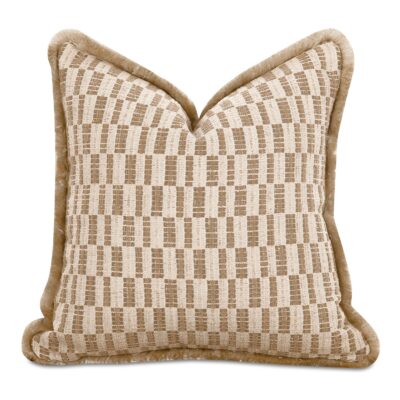 Alternative view of Leone Cushion Taupe