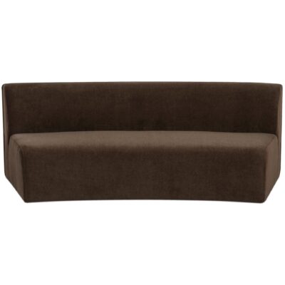 Naomi Concave Sofa Dark Brown