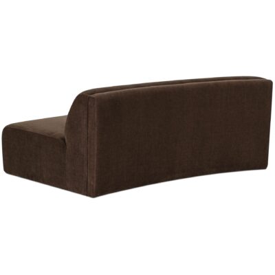 Alternative view of Naomi Convex Sofa Dark Brown