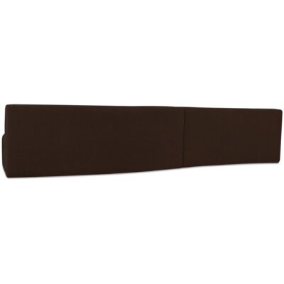 Alternative view of Naomi 2 Piece Wave Modular Sectional Dark Brown