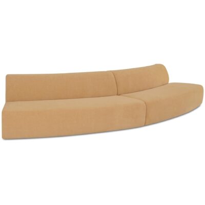 Alternative view of Naomi 2 Piece Convex Modular Sectional Golden Yellow