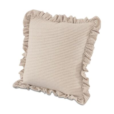 Alternative view of Betty 20 Inch Cushion Beige Stripe