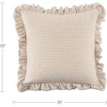 Betty 25 Inch Cushion Beige Stripe - Image 6