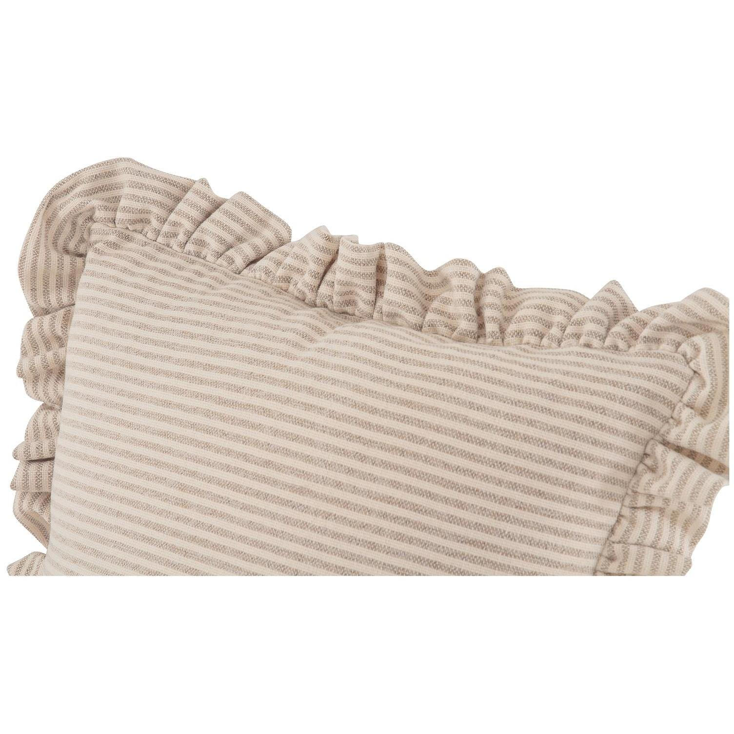 Betty 25 Inch Cushion Beige Stripe - Image 4