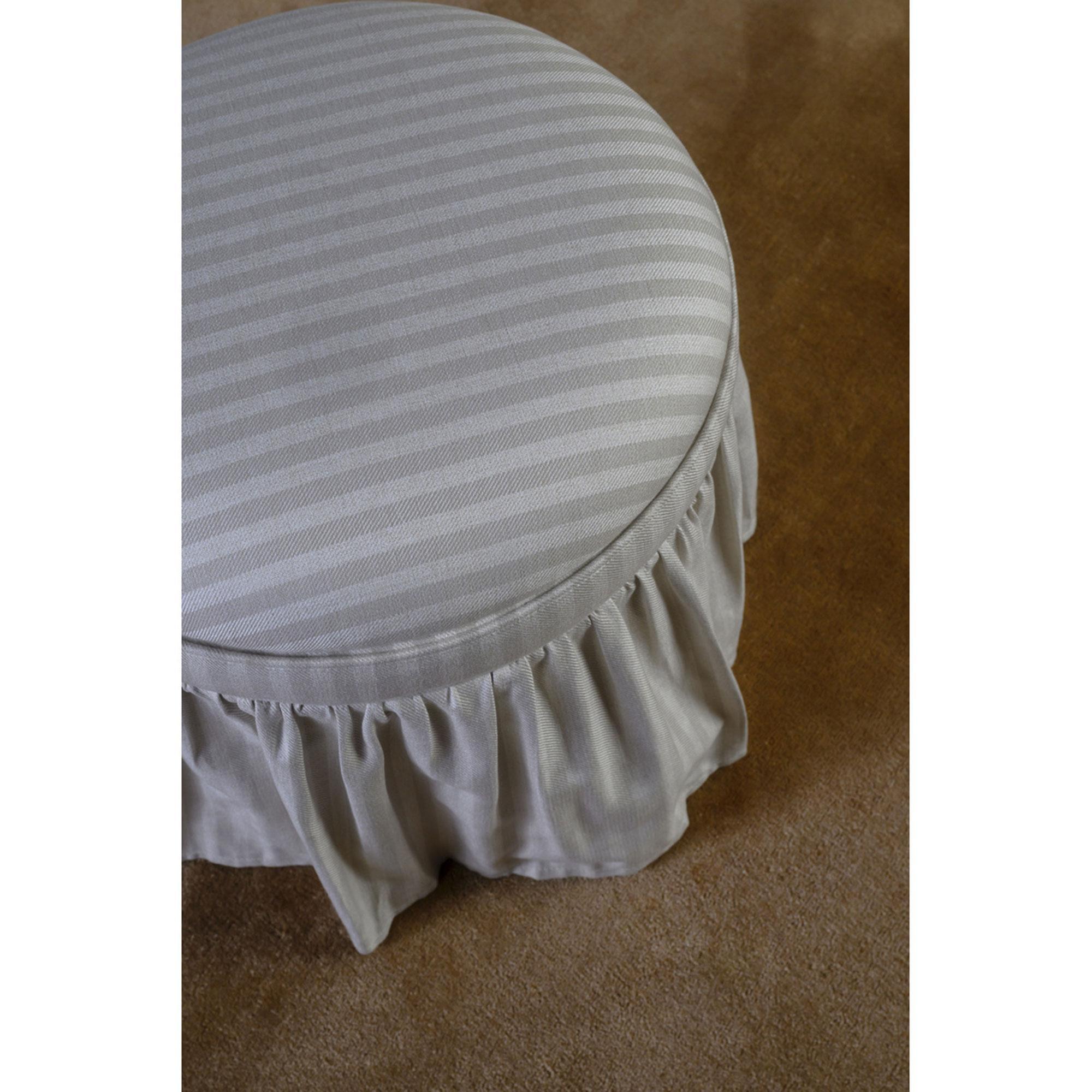Heidi Storage Ottoman Beige Stripe - Image 2