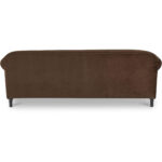 Harmony Sofa Dark Brown Faux Mohair - Image 5