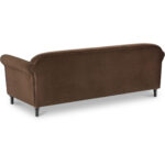 Harmony Sofa Dark Brown Faux Mohair - Image 6