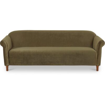Harmony Sofa Dark Green Faux Mohair OA-1115-27