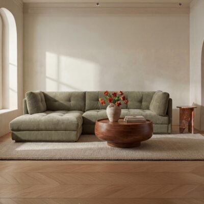 Alternative view of Mischa Left Sectional Sage Green
