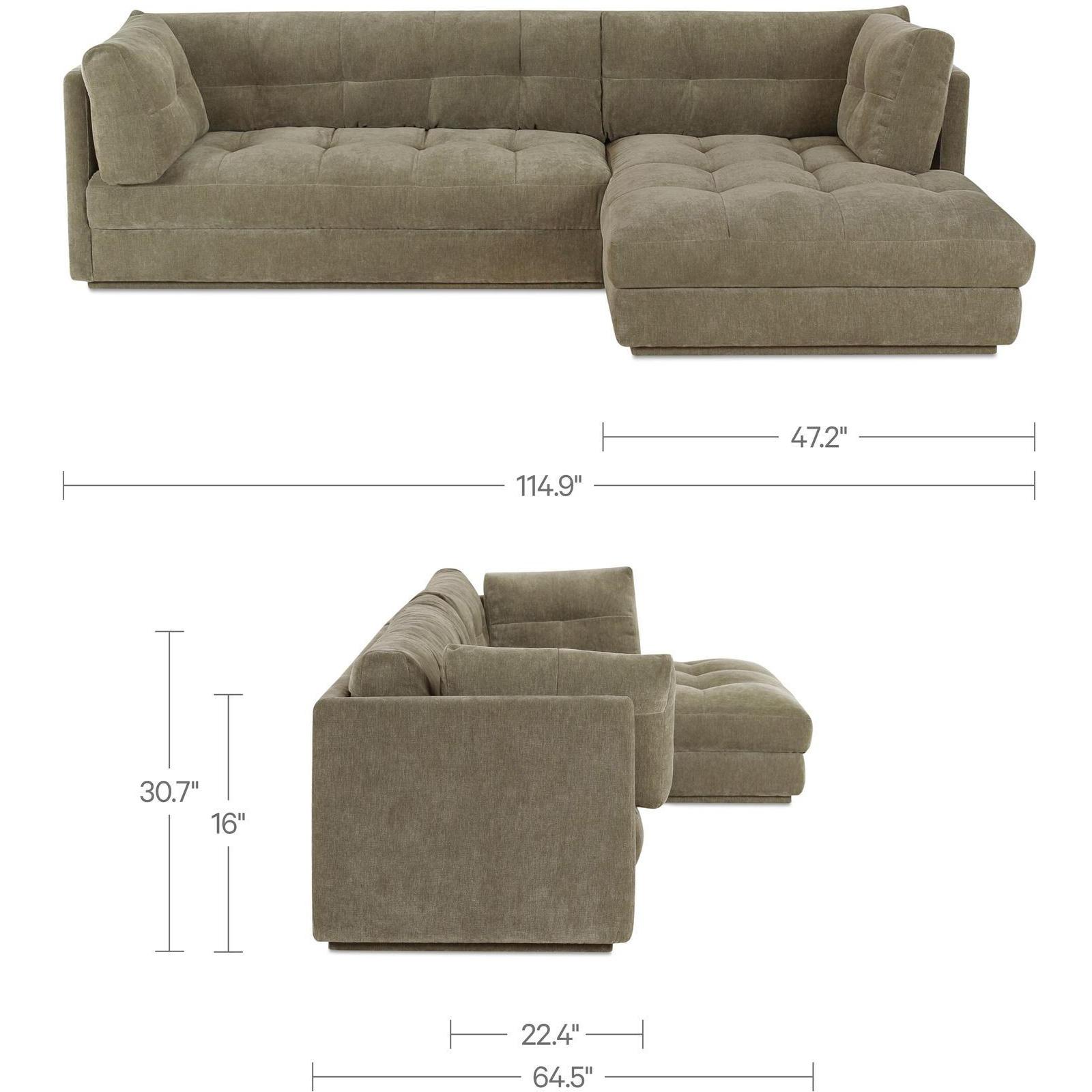 Mischa Right Sectional Sage Green - Image 3