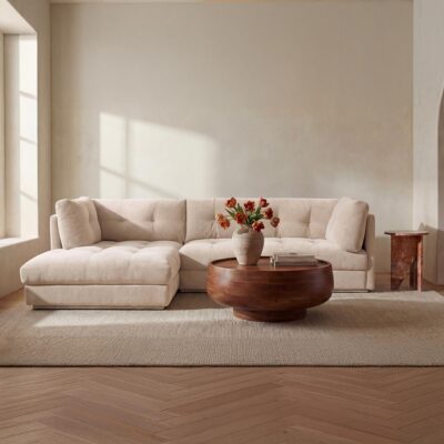 Alternative view of Mischa Sectional Light Beige