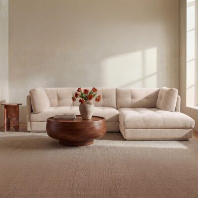Alternative view of Mischa Sectional Light Beige