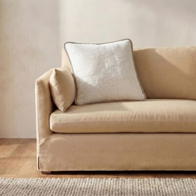 Alternative view of Carr 25In Cushion Faux Fur Cream