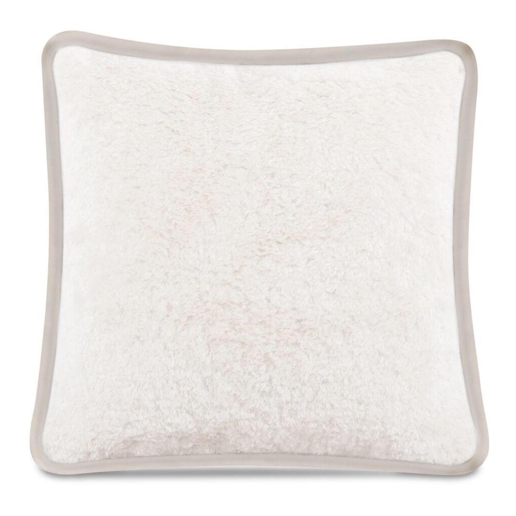 Carr 25In Cushion Faux Fur Cream