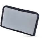 Yasmin Lumbar Cushion Light Blue Faux Mohair - Image 3