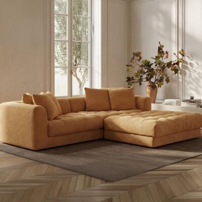 Alternative view of Davie Nook Modular Sectional Golden Yellow
