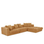 Davie Lounge Modular Sectional Golden Yellow - Image 3