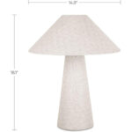 Nori Table Lamp Flecked White - Image 5