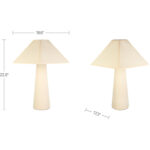 Gigi Table Lamp Cream - Image 6