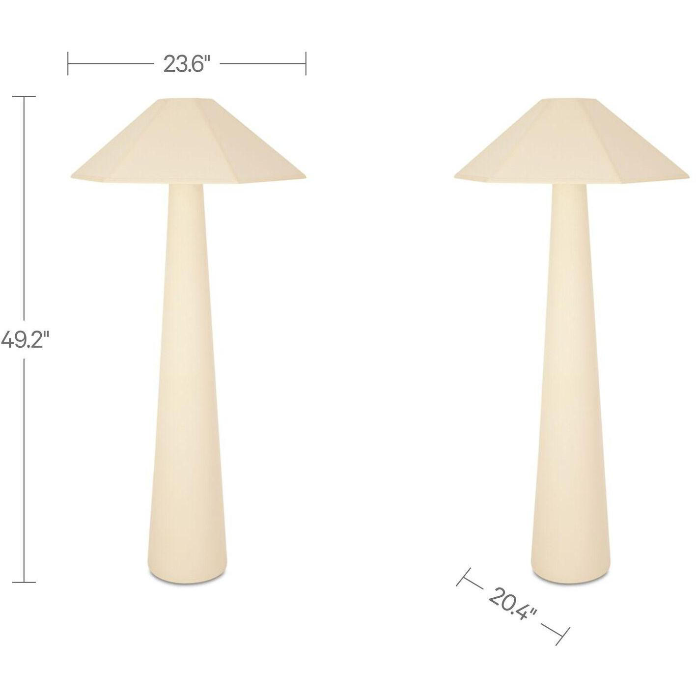 Gigi Floor Lamp Cream - Image 5