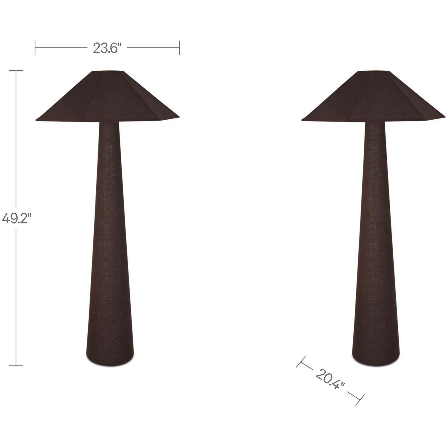 Gigi Floor Lamp Dark Brown - Image 5
