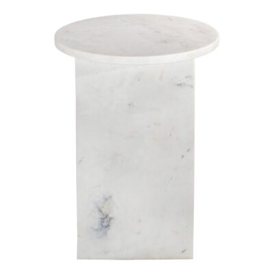 Alternative view of Grace Accent Table White Marble