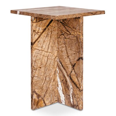 Alternative view of Blair Accent Table Golden Forest Marble