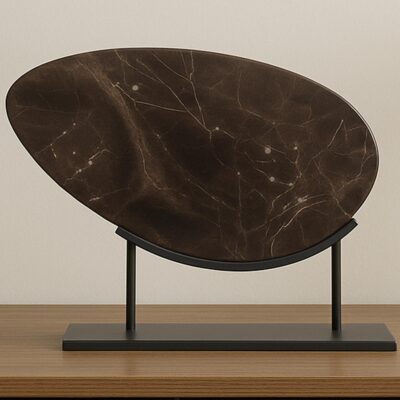 Galen Sculpture Saint Laurent Brown Marble