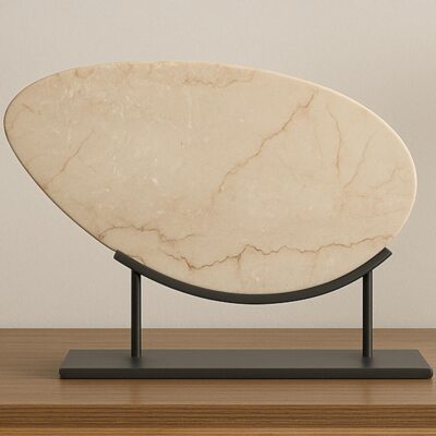 Galen Sculpture Botticino Beige Marble