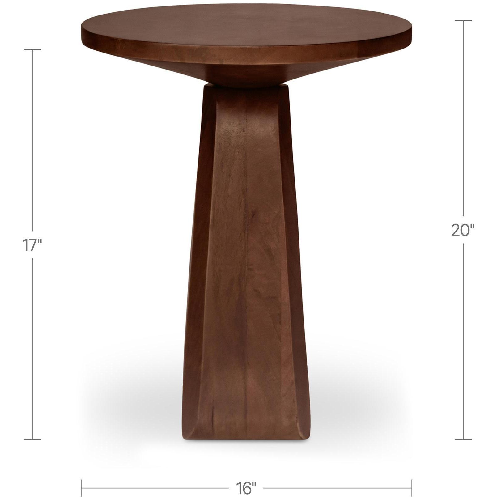 Harley Side Table Dark Brown - Image 5