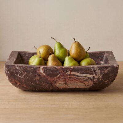 Alternative view of Piero Basin Deep Red Marble