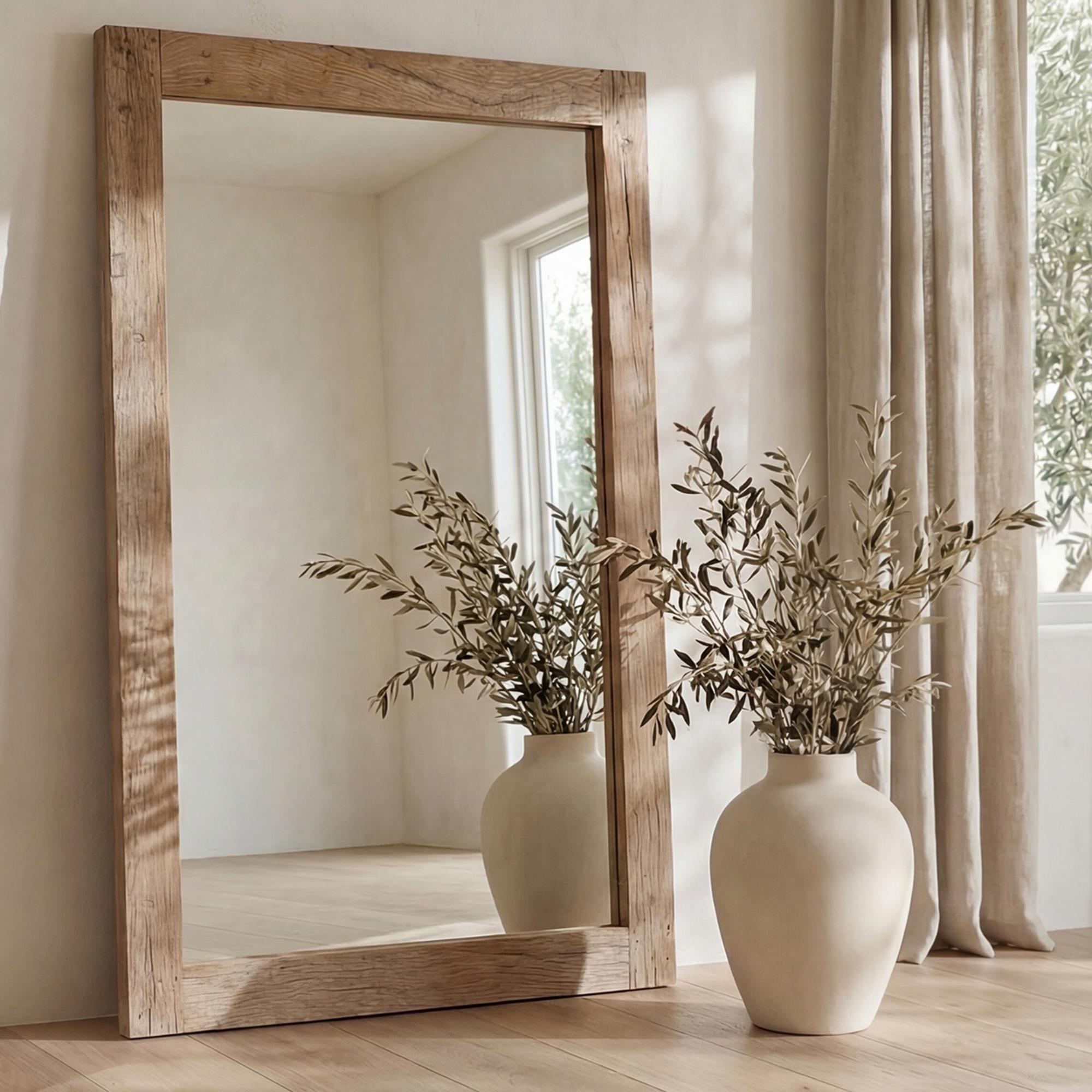 Orchard Reclaimed Wood Floor Mirror - Image 2