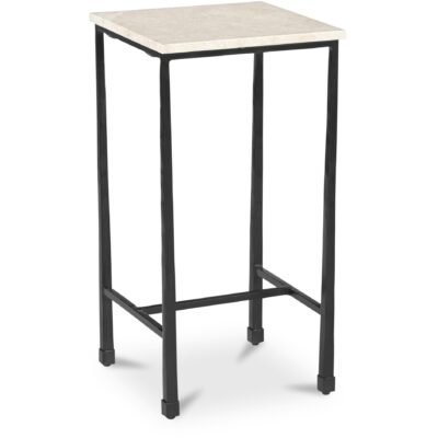 Alternative view of River Side Table Botticino Marble