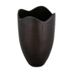 Athena Cast Aluminum Vase Blackened Bronze