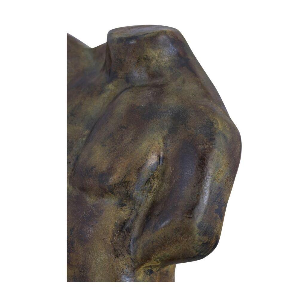 Victor Cast Aluminum Sculpture Dark Green Patina - Image 6