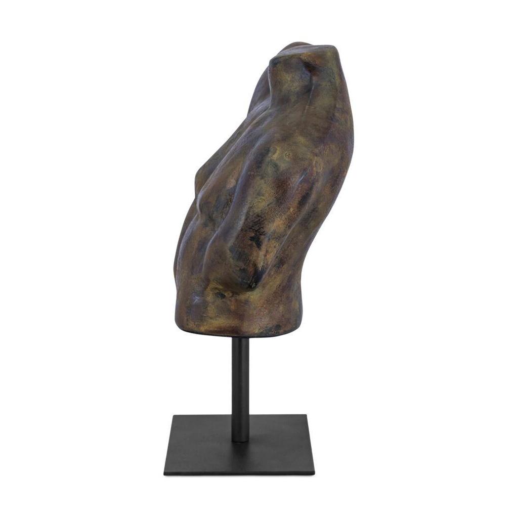 Victor Cast Aluminum Sculpture Dark Green Patina - Image 4
