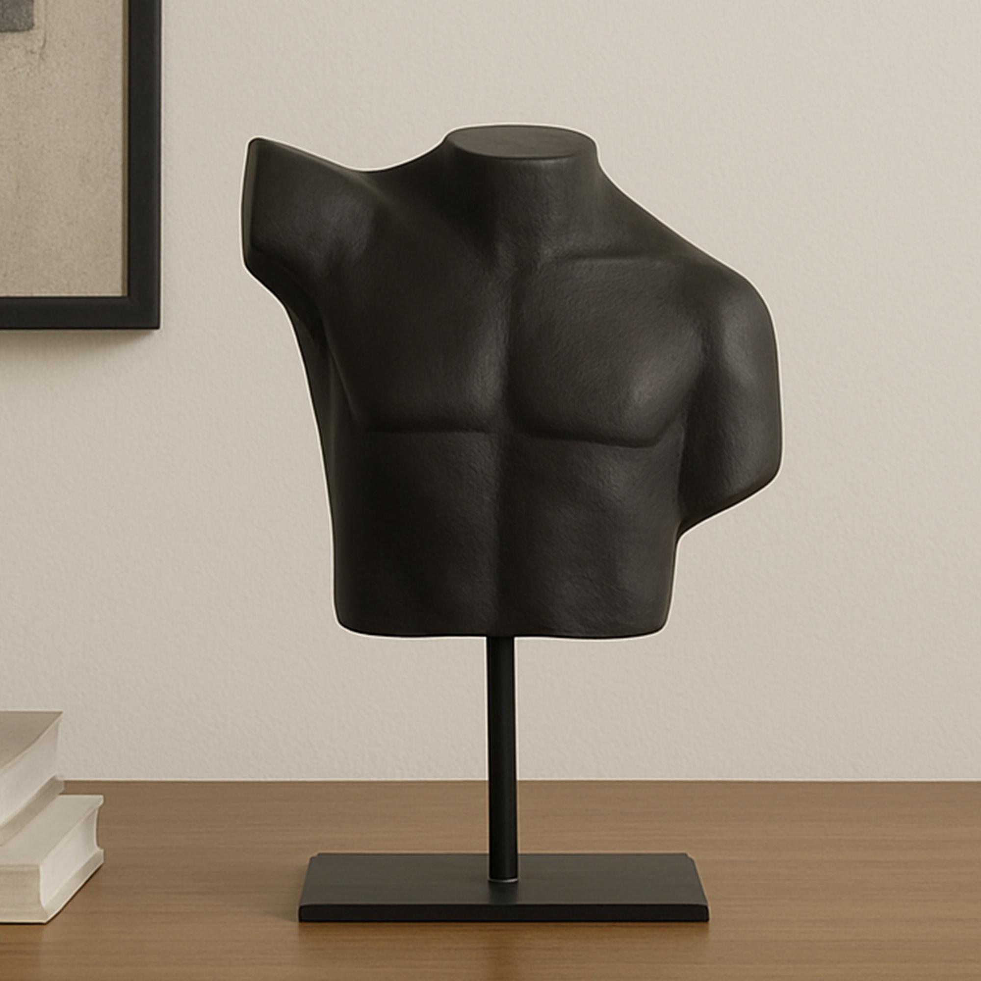 Victor Cast Alumiinum Sculpture Aged Black - Image 7